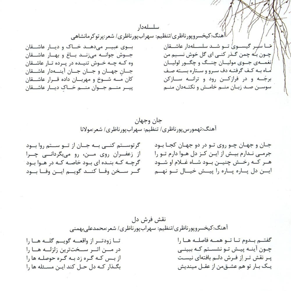 Raindrops Album Alireza Ghorbani Shams Ensemble